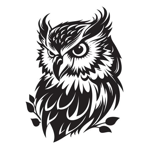 owl silhouette art